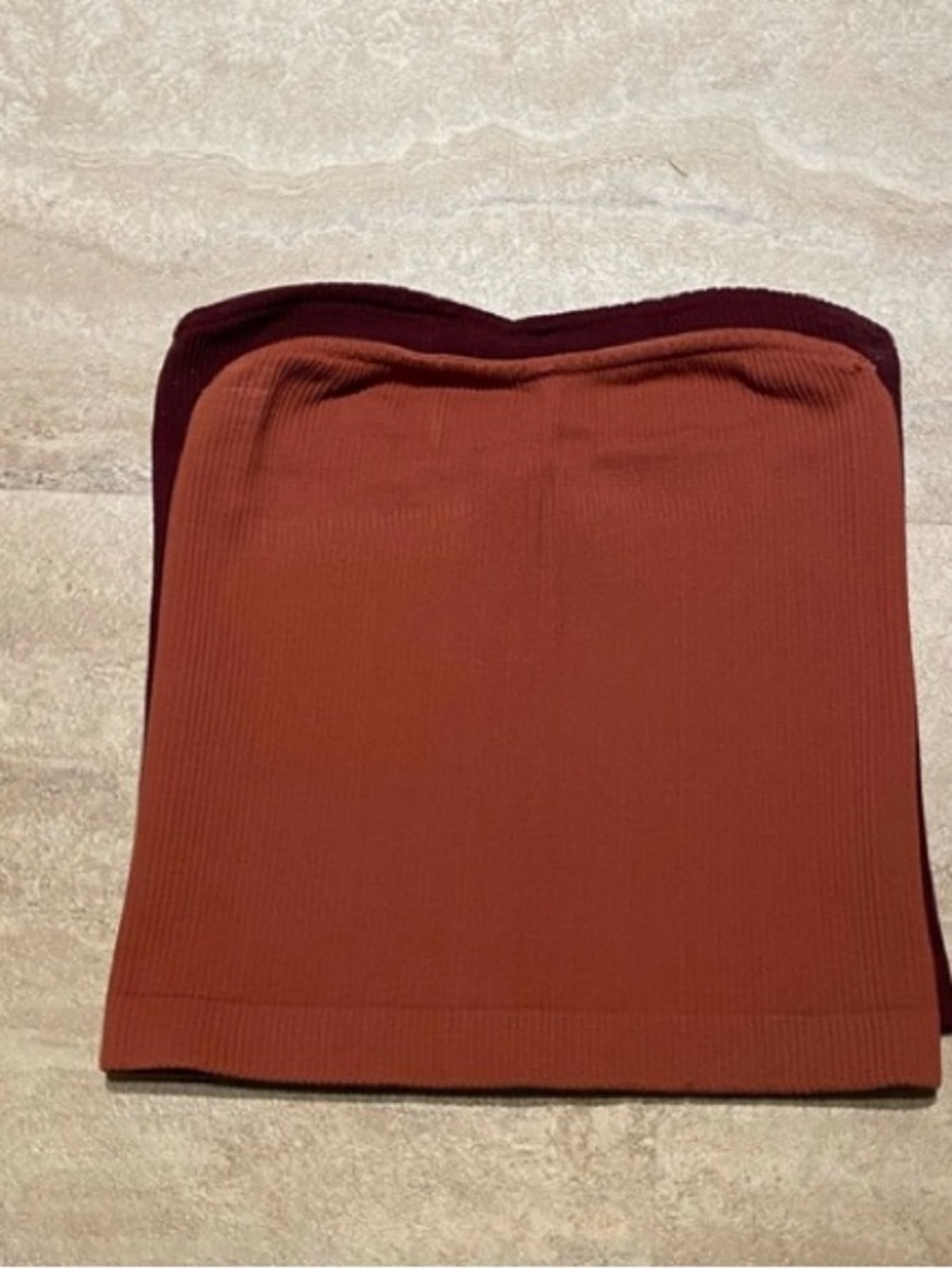 Dynamite Ribbed Strapless Crop Tops 2/$20 - Picture 3 of 5